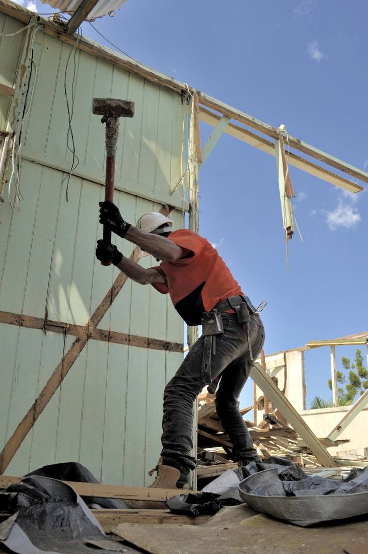 Demolition & Asbestos Removal Of Cyclone Damaged Home - Busby ...